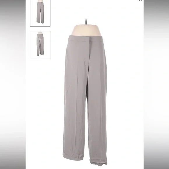 Grey silk H&M trousers - Picture 2 of 2